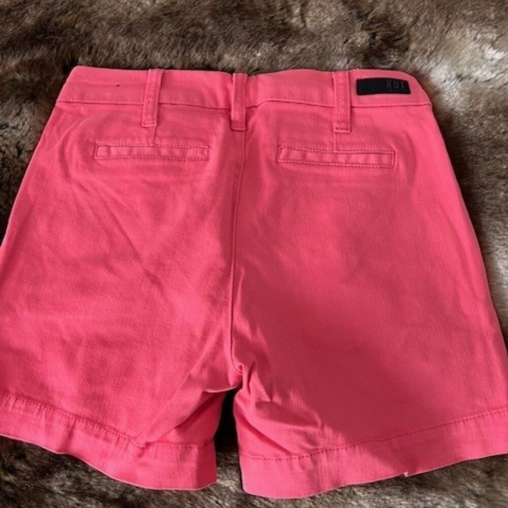 Kut From the Kloth Catherine Trouser Twill Short, Pink, Size 0
